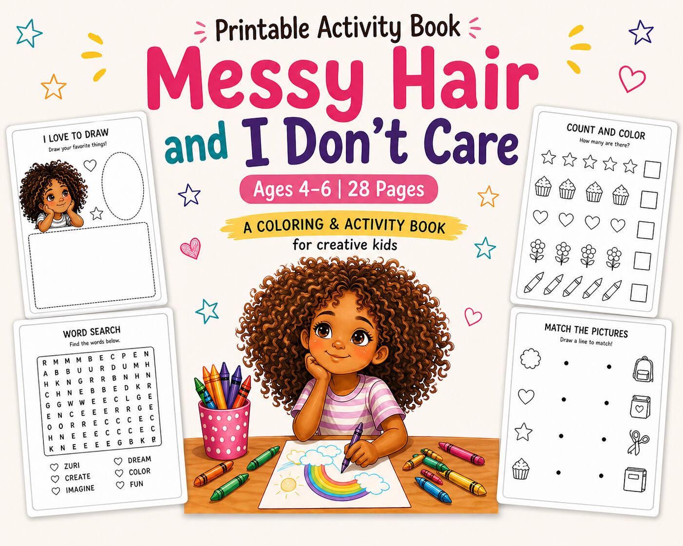 Messy Hair Activity